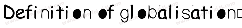 Definition of globalisation字体转换